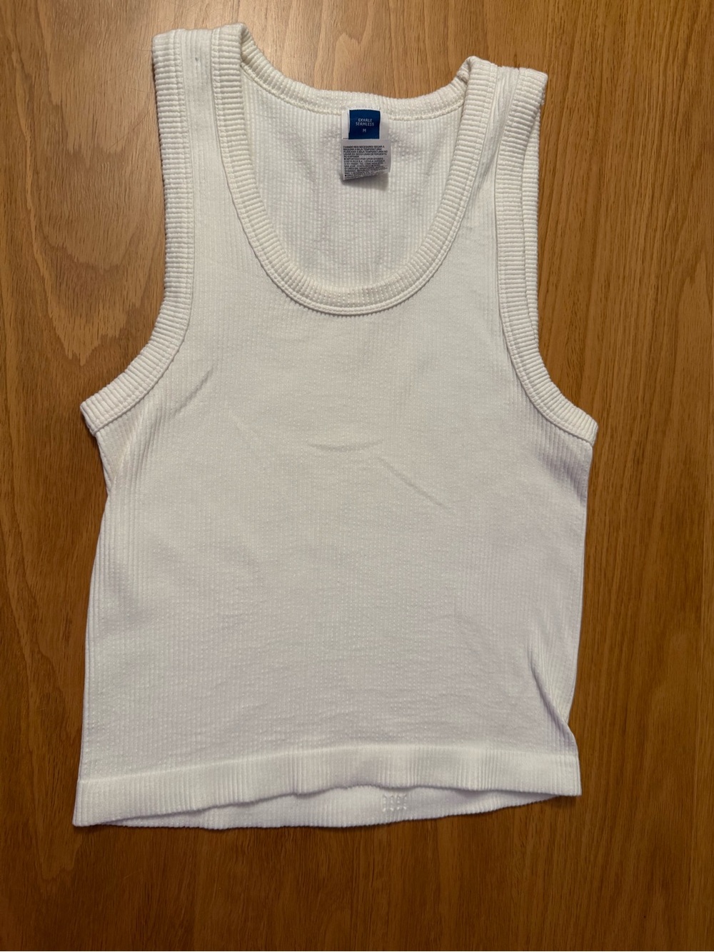 Old Navy White Ribbed Tank Top